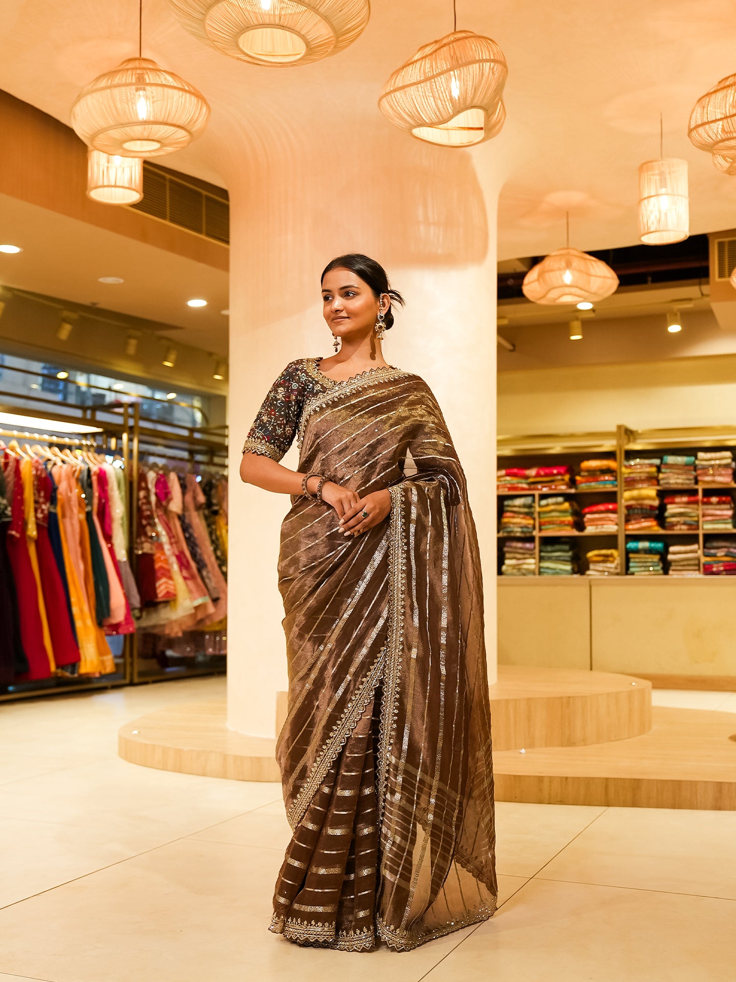 Elevate your elegance with Malhotra's Signature Collection Saree