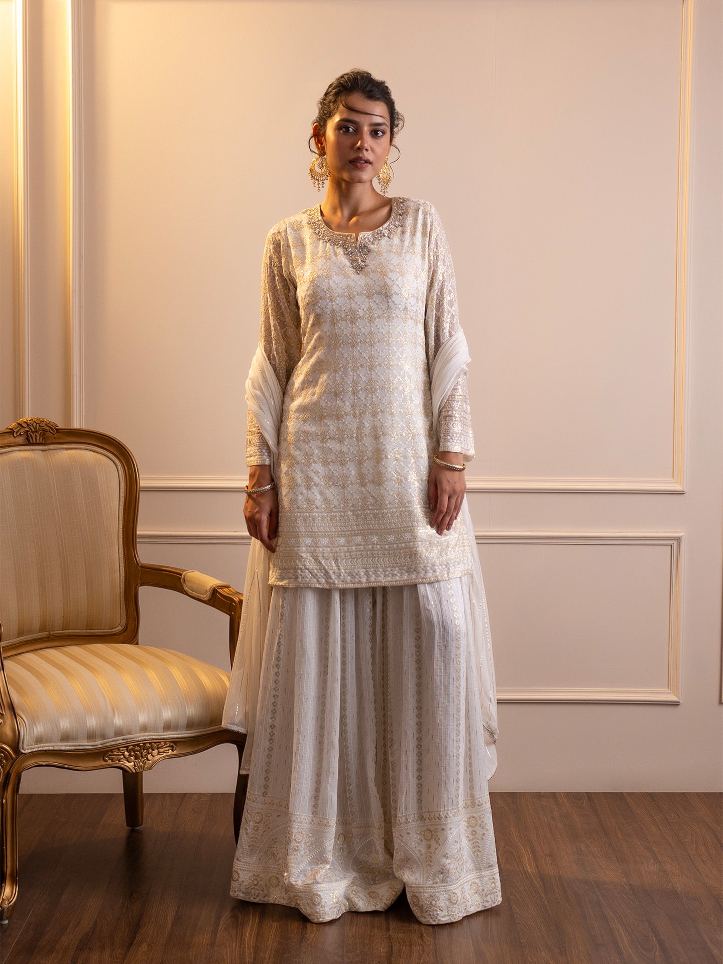 Elevate your ethnic style with this stunning sharara set