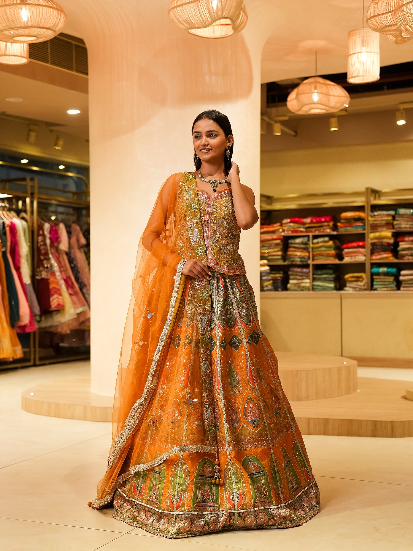 Step into timeless elegance with our Banarasi Collection Lehenga