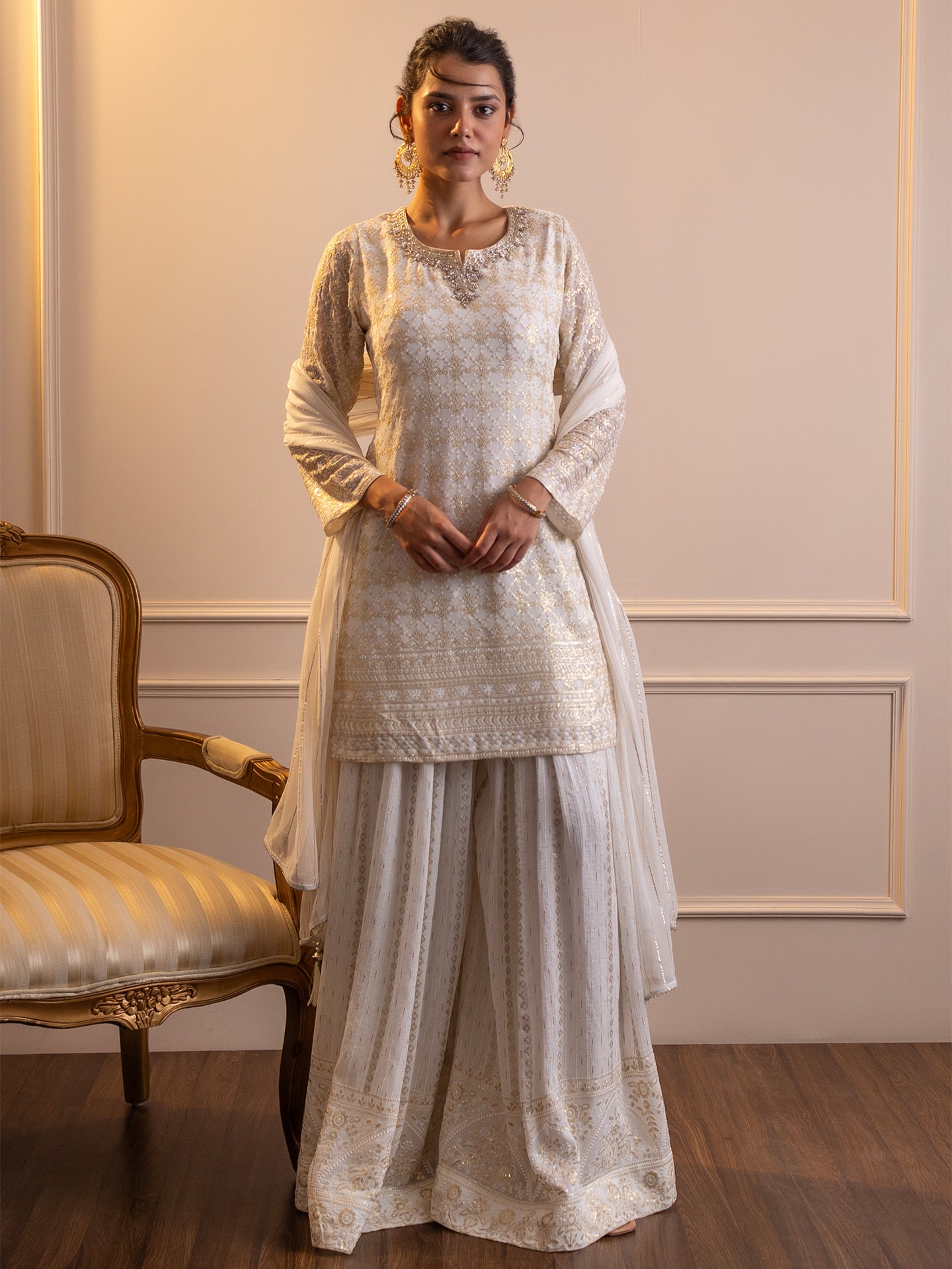 Elevate your ethnic style with this stunning sharara set