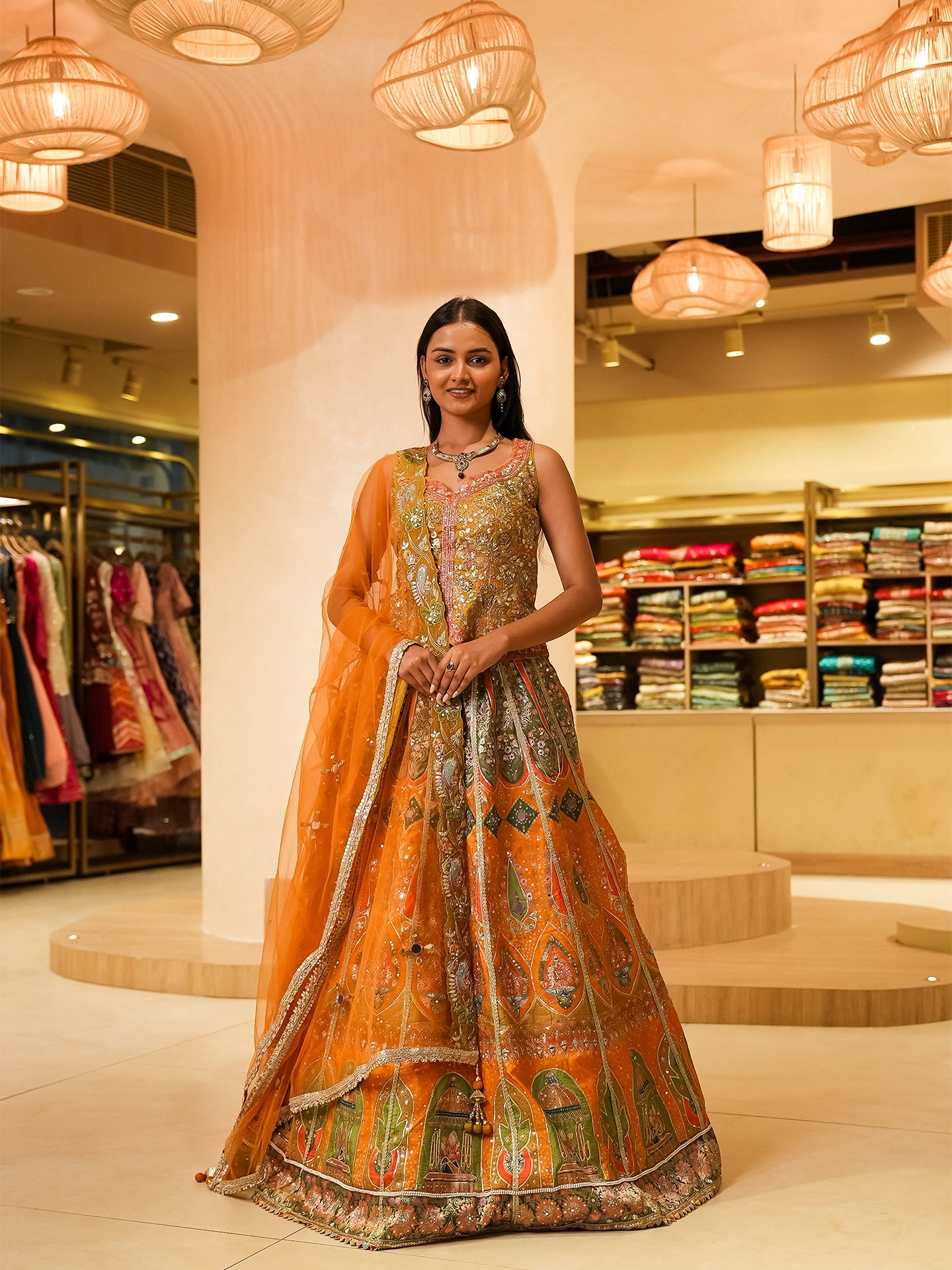 Step into timeless elegance with our Banarasi Collection Lehenga