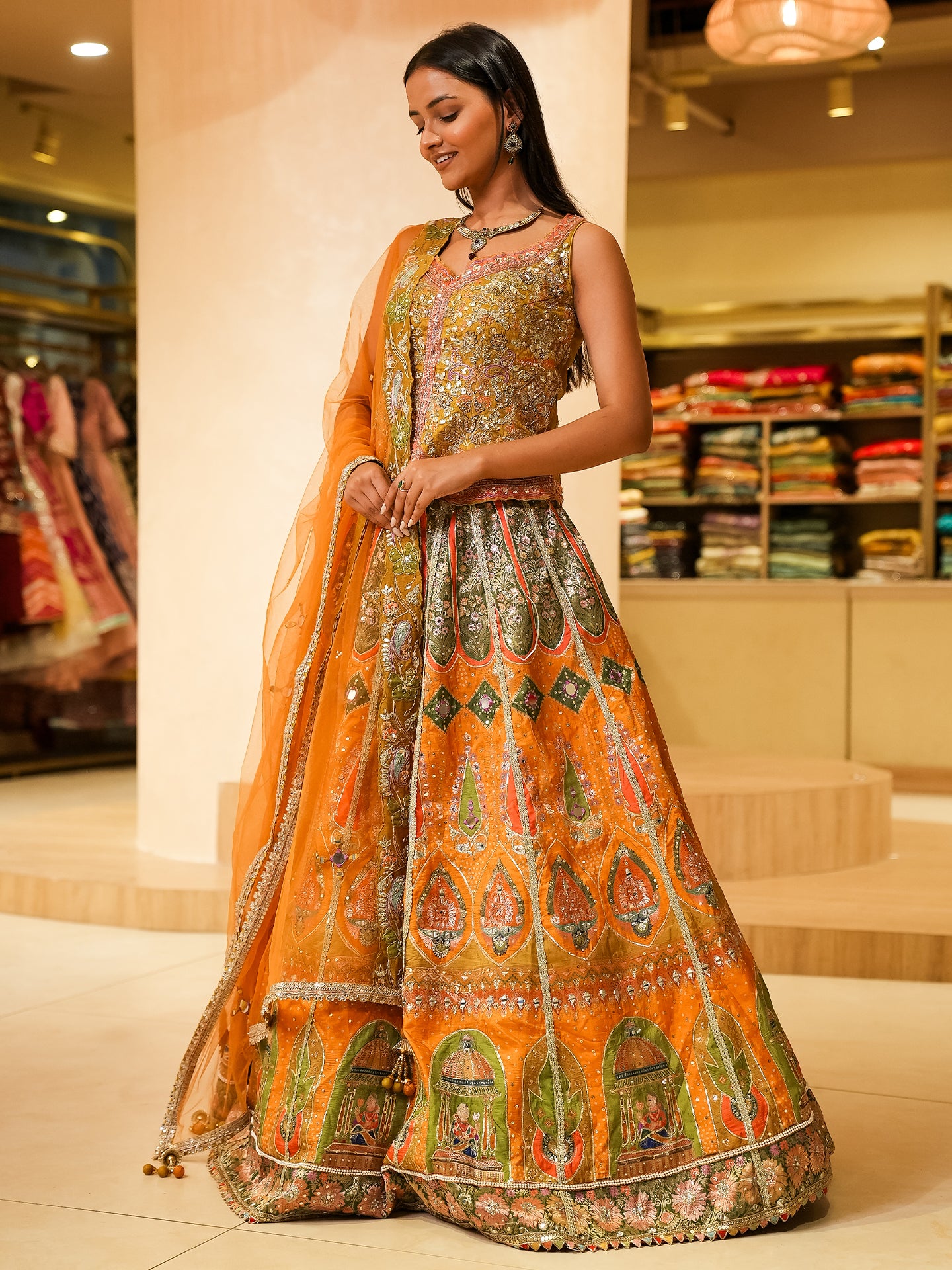 Step into timeless elegance with our Banarasi Collection Lehenga