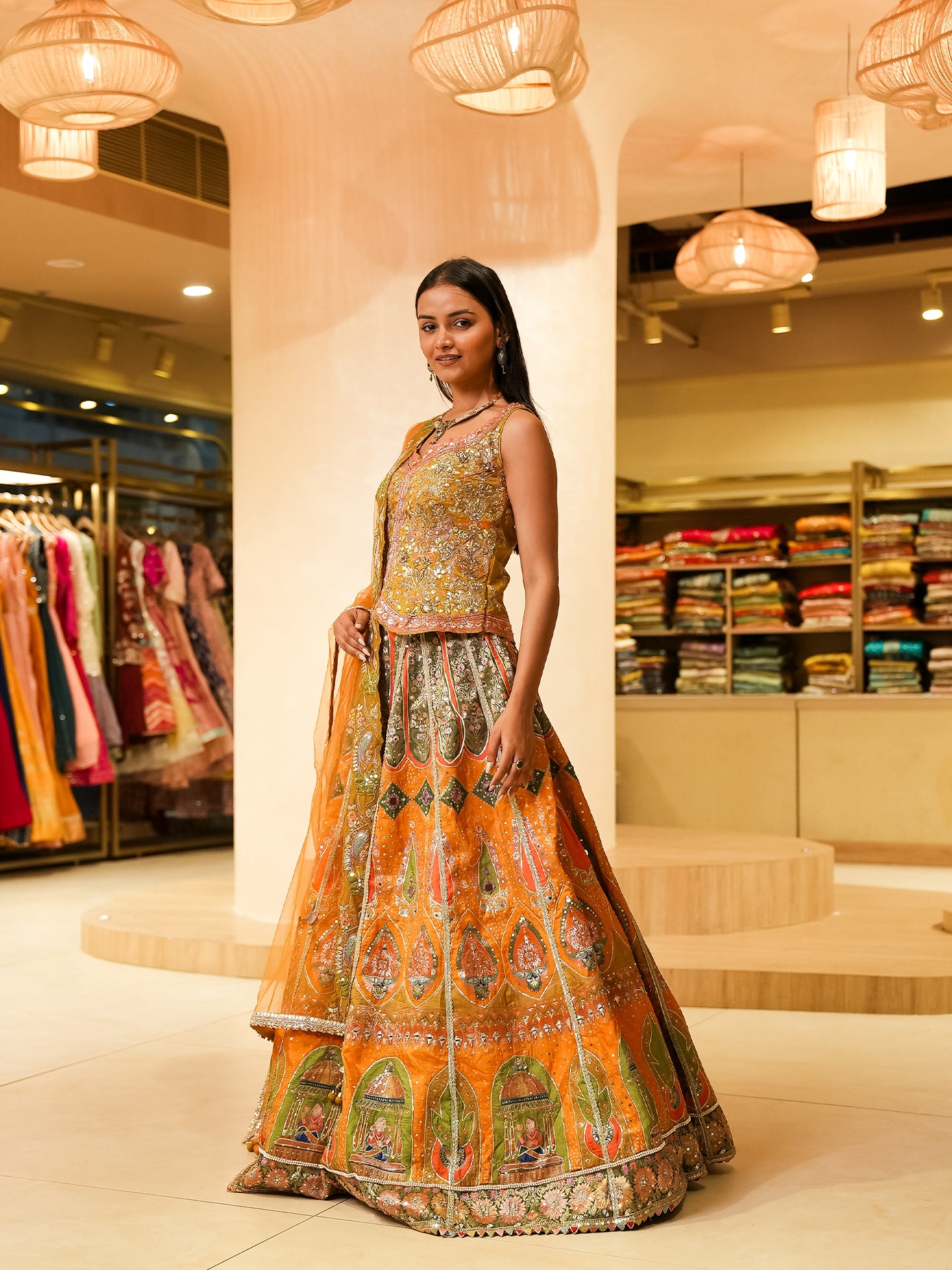 Step into timeless elegance with our Banarasi Collection Lehenga
