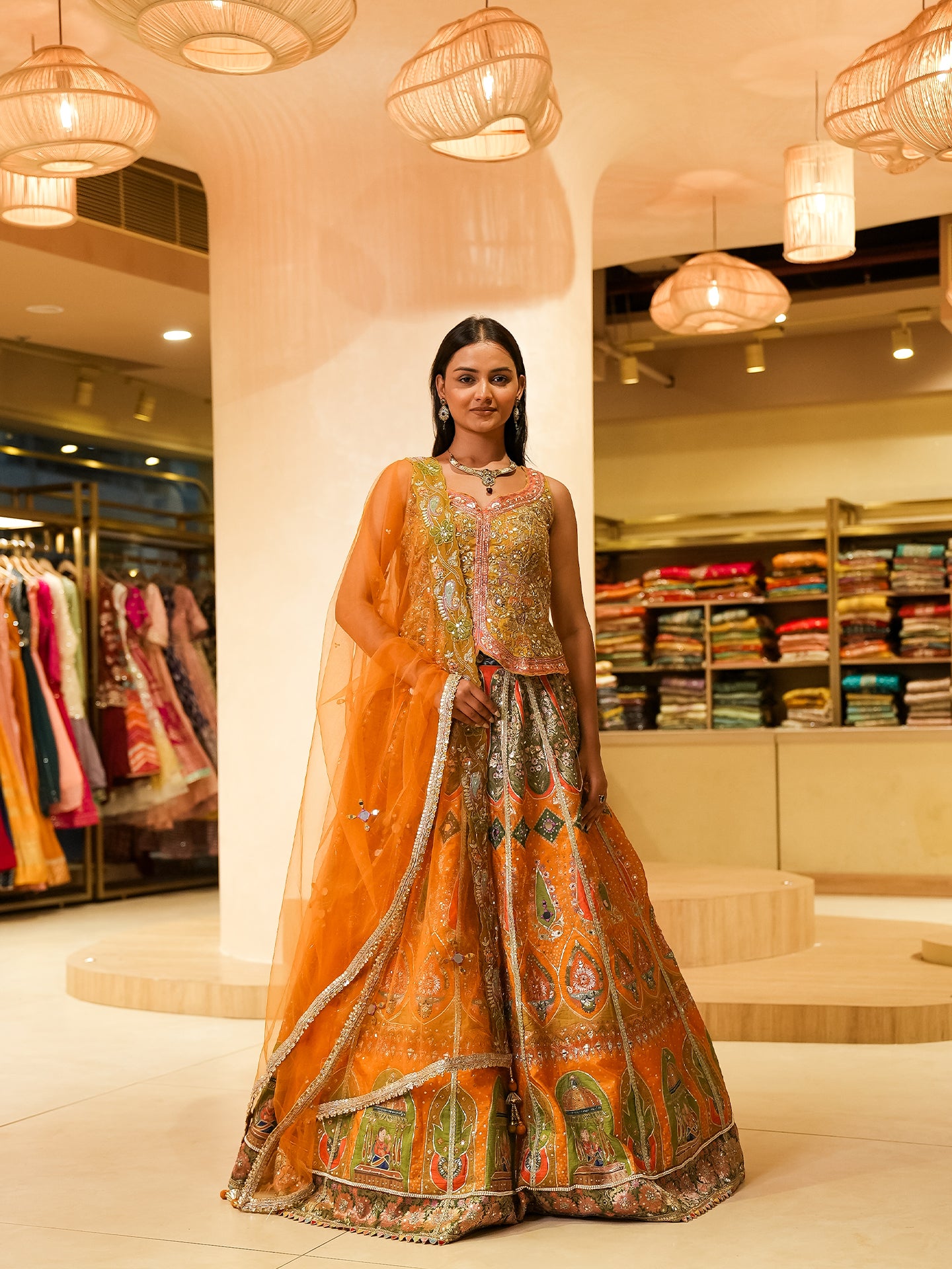 Step into timeless elegance with our Banarasi Collection Lehenga