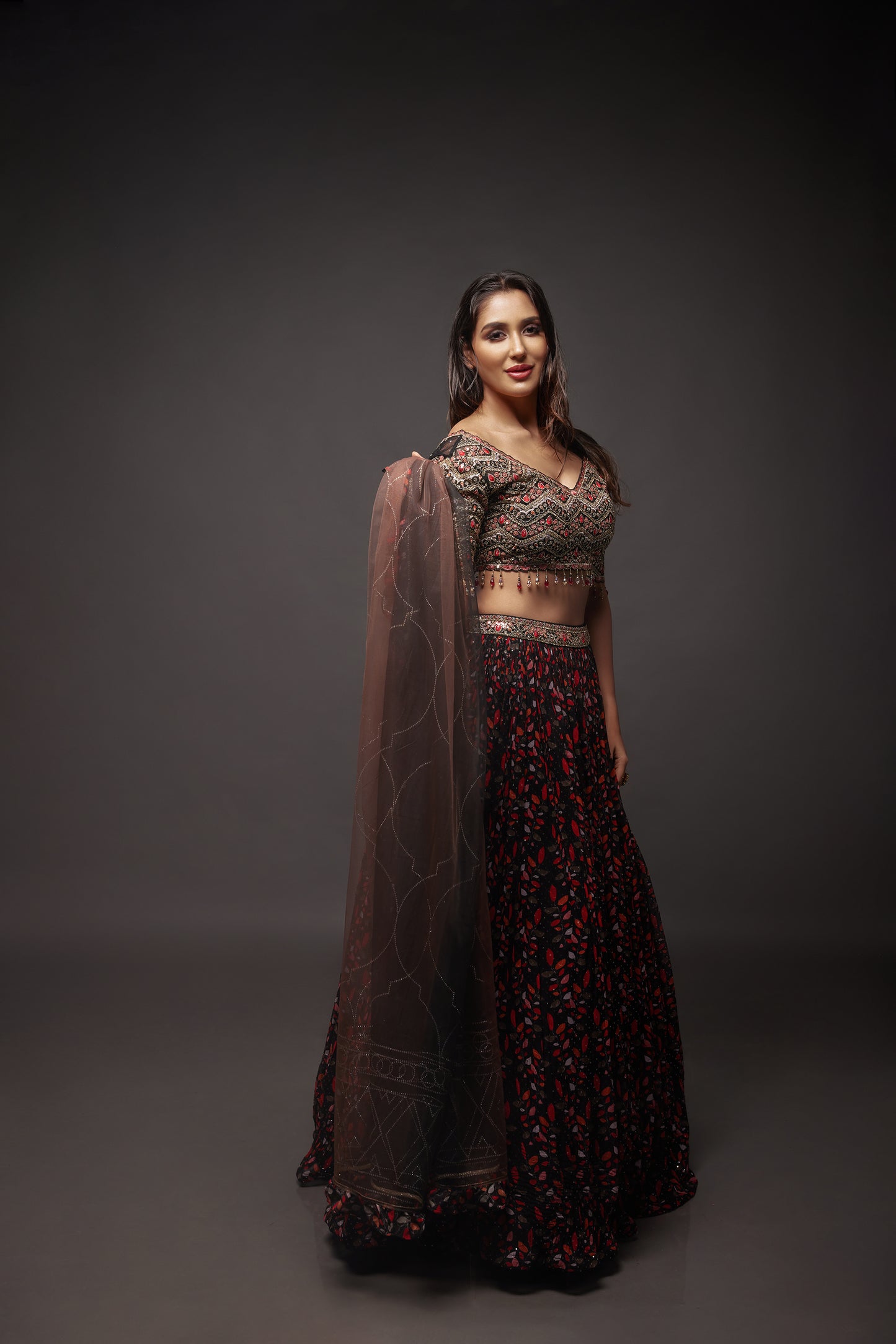 Elegant Fusion Embroidered Ensemble